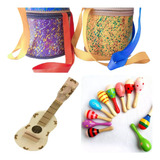 Kit Instrumentos Musicais Infantis Musicoterapia Educativo