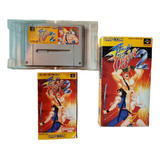 Final Fight 2 Japonés Con Caja Y Manual Snes Super Famicom