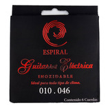 Cuerdas Para Guitarra Electrica 10-46 Inoxidable Espiral