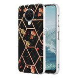 Marble Flower Tpu Case For Nokia G10 / G20