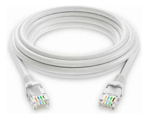 Cable Red 5 Mts Categoría Cat6 Utp Rj45 Blanco