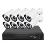 Kit Cctv 8 Cámaras De Seguridad Mas Dvr 1080p Full Hd