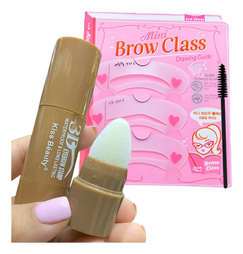 Kit De Plantillas Modelado Ceja Sello De Cejas Con Cepillito
