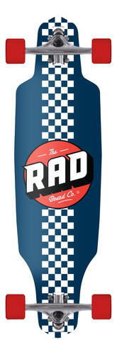 Longboard Rad Drop Through Chekers 9 Color Azul