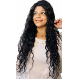 Peruca Full Lace 360 Cabelo Humano 70cm Cachos Ondulados