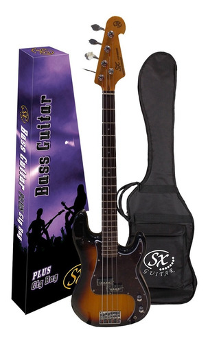 Bajo Electrico Sx Precision Bass Spb62 Sunburst 4 Cuerdas