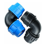 Codo Compresion 25 Mm Hdpe Plansa Polietileno 3/4 Pulgadas