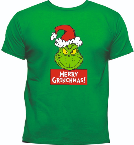 Camisetas Navideñas El Grinch Merry Christmas Adultos Niños
