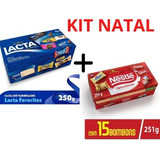 Kit Natal - 2 Caixas De Bombons - Chocolates Lacta E Nestlé