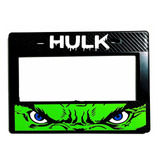 Portaplaca Moto Fibra De Carbón Hulk