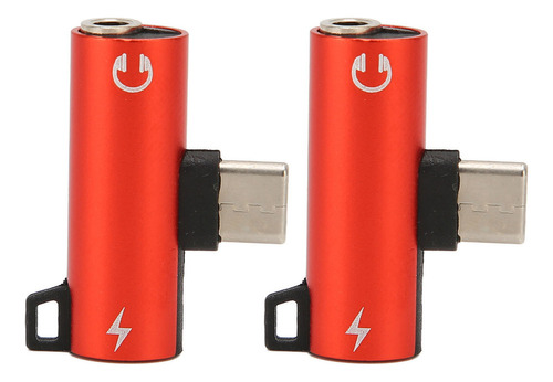 Adaptador De Audio 2 Piezas Usb C A 3.5 Mm 2 En 1 Tipo C 3.5