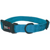 Collar Nylon Dogline Grande 33cm A 50.8cm Celeste P/ Perro