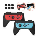 2 Grip Mando Para Joycon Control Nintendo Switch Colores