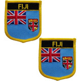 Parches Bordados Con Bandera Única De Fiji, Cierre Táctico D