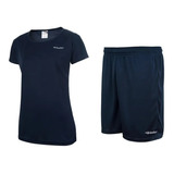 Camiseta Short Entrenamiento Dama Futbol Deportivo Combo