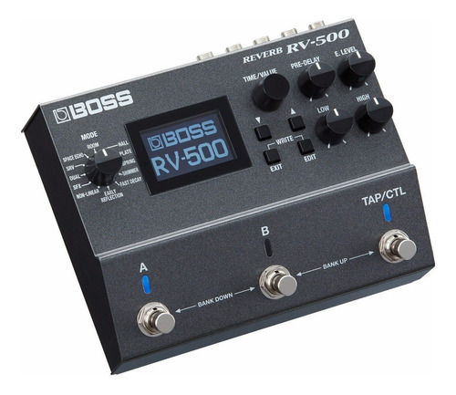 Pedal De Efeito Boss Rv-500 Reverb Preto