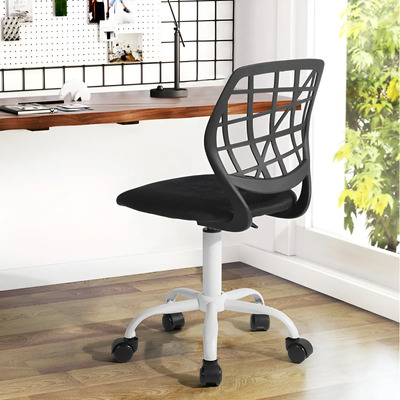 Silla De Escritorio Carnation Negra Con Tapizado De Mesh Negro | Meses sin interés