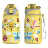 Fjbottle Botella De Agua Aislada Para Niños De 14 Oz, Doble 