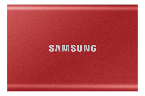 Disco Sólido Externo Samsung T7 Mu-pc2t0t 2tb Rojo