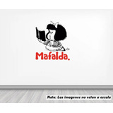 Vinil Sticker Pared 150cm Mafalda Leyendo 23
