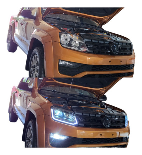 Opticas X2 Amarok Led Completas Adaptadas Para Año 2010/2023