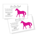 Tarjeta Mustang Pony 2x3.5  | 50 Pack | Para Figurita