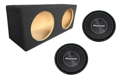 Par De Subwoofers Pioneer 12 Ts-a300d4 Con Cajón Porteado