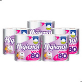 Pack X 5 Bolson Papel Higiénico Higienol Max 4x 80mt