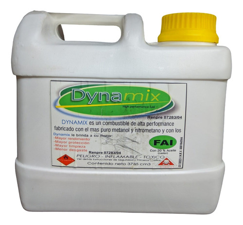 Combustible Glow Fai 0% Nitro / 20% Aceite Ricino 