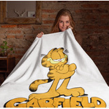 Coberta Solteiro + Fronha Garfield Gato Laranja Desenho Fofo