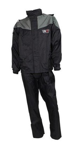 Impermeable R7 Racing Negro/ Gris Rider One
