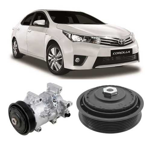 Embrague Compresor Aire Ac Toyota Corolla 2017 2018 2019