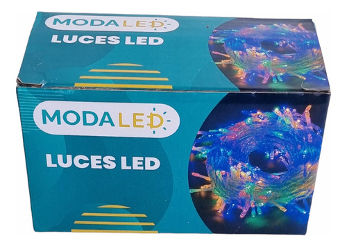 Tira 100 Luces Led Navideñas Multicolor X 9 Mts