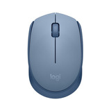 Mouse Inalambrico Logitech M170 Gris Azulado Comodo