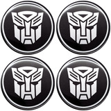 Emblema Adesivo Calota Transformers 3d Resinado - Kit 4unid