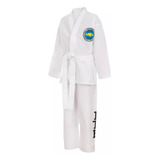 Dobok Taekwondo Traje Uniforme Gup Entrenamiento+ Cinto Bco 
