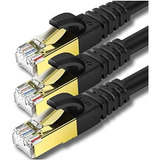 Cable Ethernet Cat 8 De 3 Pies, Paquete De 3, Cable De ...