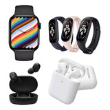 Combo! 2 Smartwatches Reloj + 2 Auriculares Inalámbricos