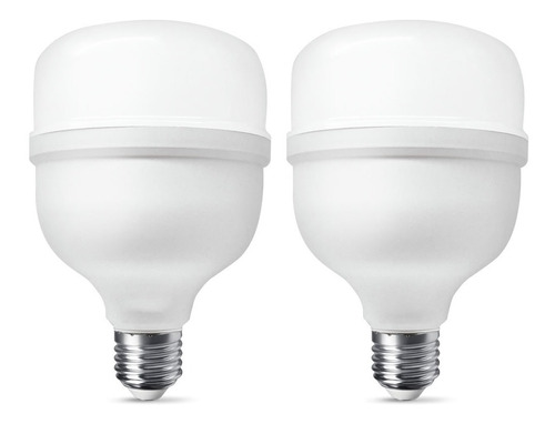 Kit 2 Lâmpadas Super Bulbo Alta Potência Led 30w 6500k Elgin