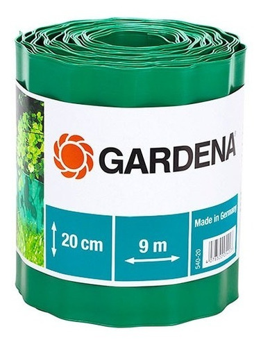 Cerco Limitador De Césped Verde 20 Cm X 9 Mt Gardena 540