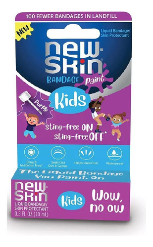 Bandaid Liquido New Skin Kids Aprova D'água 10ml New Skin Kids New Skin Kids Liquido X Unidade