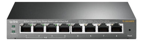 Tp-link Tl-sg108pe, Conmutador Poe Gigabit De 8 Puertos, Fác