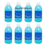 Repos Kit 8 Removedor Esmalte 500ml Solução Azul Acetona