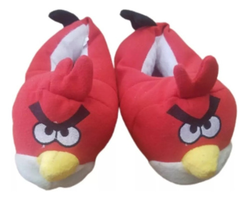 Pantufla De Peluche Angry Birds Mujer Hombre Niño Abrigado