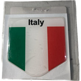 Adesivo Resinado Bandeira Italia Italy 5x5cm Em V