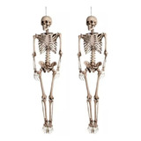 Kit 2 Enfeite Esqueleto Do Terror 40cm - Decoração Halloween