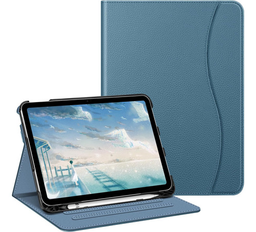 Fintie Funda P/ iPad De 10 Gen De 10,9 Con S Pen Azul Oceano