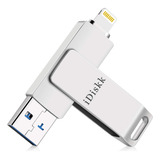 Unidad Flash Idiskk, Compatible Con iPhone, 256gb, Usb