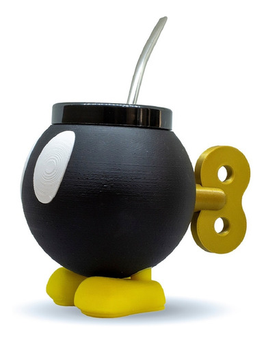 Mate Impreso En 3d Bob Omb Super Mario Excelente Calidad  