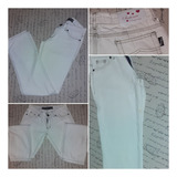 Pantalón Blanco Mujer T 36/s Vintage.recto.medidas. Info.